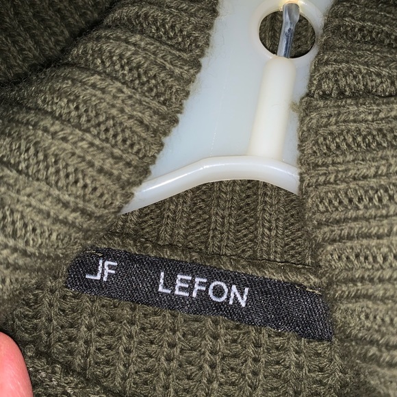 Olive knit sweater dress - Picture 5 of 7